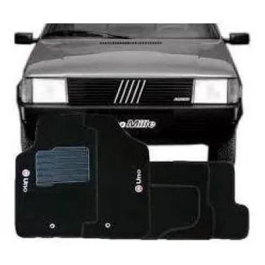 Imagem de Jogo Tapete Automotivo Fiat Uno Carpete Linha Luxo 4 Peças