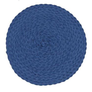 Imagem de Jogo Lugar Americano Redondo Azul 38 Cm Decoração Mesa Posta