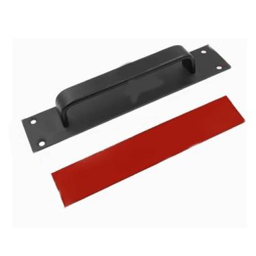 Imagem de Maçaneta de porta sem broca de liga de alumínio - Puxador de hardware montado em superfície autoadesivo, ferramenta multiuso para portas deslizantes de vidro de varanda(Adhesive-backed)