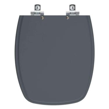 Imagem de Assento Sanitário Soft Close Laguna Cinza Plus Para Vaso Hervy