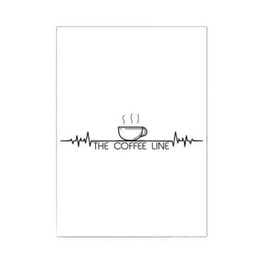 Imagem de Pintura Abstrata Em Tela Preto E Branco, Arte De Parede Minimalista Nó