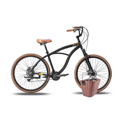 Imagem de KIT Bicicleta Blitz Aro 29 Beach Cruiser Alumínio 21v Shimano + Cestinha+ Cadeado Unissex-Unissex