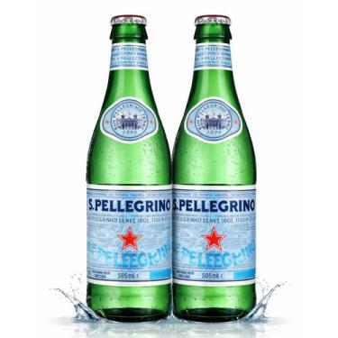 Imagem de Kit 2 Água Mineral c/ Gás SAN PELLEGRINO 505ml (Italia)