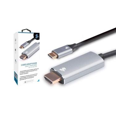Imagem de Cabo Adaptador USB-C Macho HDMI Macho 4k 1.8m 018-7450 5+ Pix