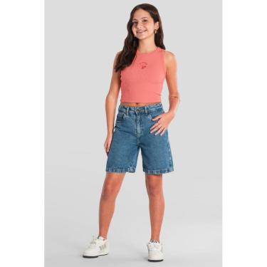 Imagem de Shorts teen menina em jeans Brandili Young -Azul-Feminino