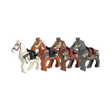 Imagem de Conjunto De Blocos De Montar MOC De Cavalo De Guerra Dos Três Reinos P