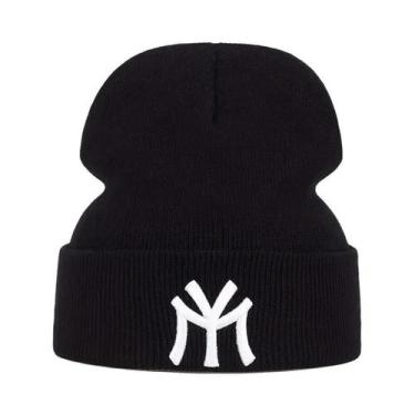 Imagem de Unisex MY Letter Bordado Gorros Outono Inverno Quente Chapéu Quadril C