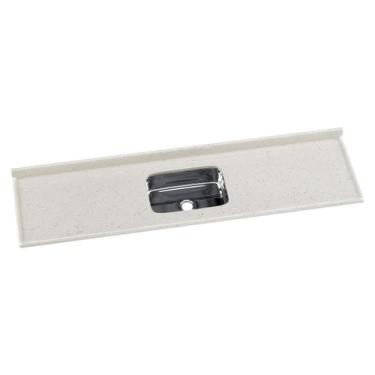 Imagem de Pia de Cozinha Mármore Sintético 199x55cm com Cuba Aço Inox Multimóvei