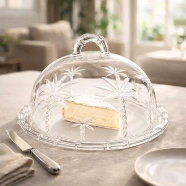 Imagem de Queijeira em Vidro Transparente com Tampa Trancoso 20cm - Hauskraft