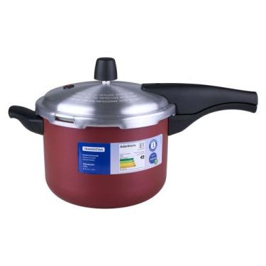 Imagem de Panela de Pressão 4,5L Antiaderente Vancouver Effect Tramontina Vermel