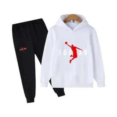 Imagem de Conjunto De Moletom Infantil Com Calças E Estampa De Letras 2 Peças Pr