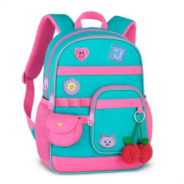 Imagem de Mochila De Costas Juju Teófilo Oficial Infantil Meninas - Clio, Verde