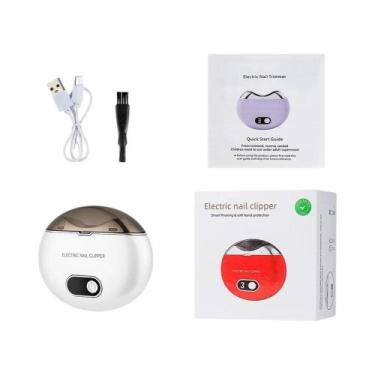 Imagem de Cortador De Unhas Elétrico Para Adultos E Crianças Com Luz UV E Baixo 