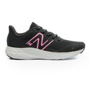 Imagem de Tênis New Balance 411v3 Feminino Preto Rosa-Feminino