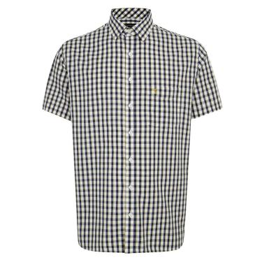 Imagem de Camisa Individual Mc Confort Xadrez Amarelo Claro-Masculino