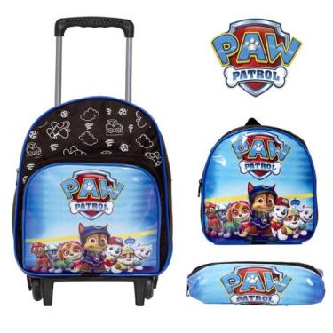 Imagem de Mochila Lancheira e Estojo Estampa Patrulha Canina Escolar - TOYS 2U