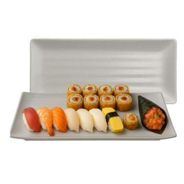 Imagem de Travessa Bandeja em Melamina 35cm Prato Retangular - Lyor