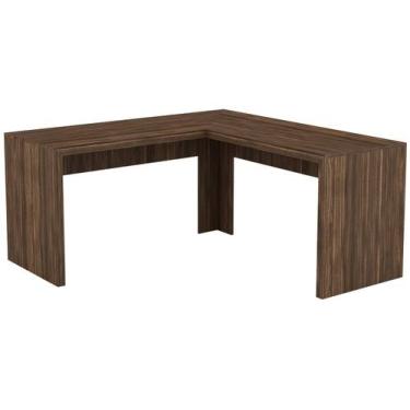Imagem de Mesa de Canto ME4116 para Home Office Nogal - Tecno Mobili, Nogal