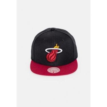 Imagem de Boné Mitchell & Ness NBA Snapback Team 2 Tone Miami Heat Masculino-Masculino