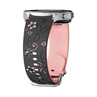 Imagem de Pulseira De Silicone Gravada Para Samsung Galaxy Watch 7 FE/6 4 Classi