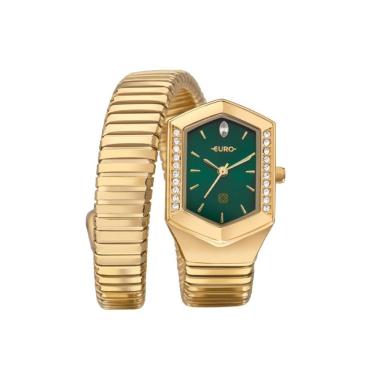 Imagem de Relógio Euro Feminino Ref: Eu2035zap/5v Bracelete Serpentes Dourado