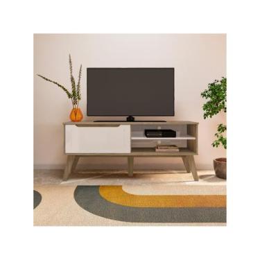 Imagem de Rack para TV até 60 polegadas Artely Lotus, Carvalho Off White, Castan