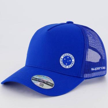 Imagem de Boné Cruzeiro Trucker Americano Azul-Unissex
