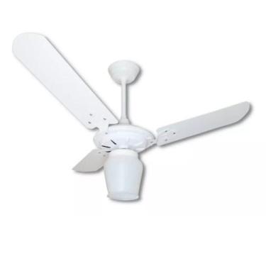 Imagem de Ventilador Teto Sala Moderno 3 Pás Silencioso Branco 127V - Infinity, 