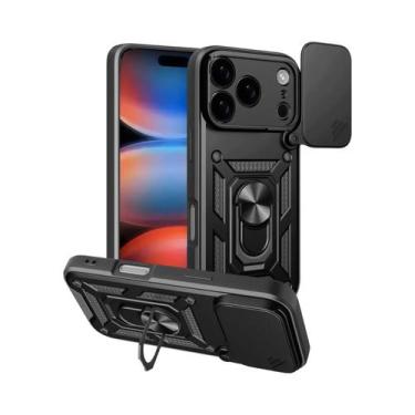 Imagem de Capa Armored Para iPhone 17 16 pro Max Com Proteção Magnética Para Câm