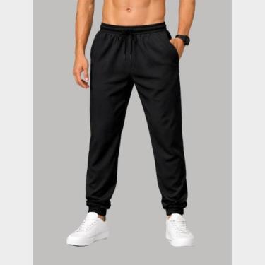 Imagem de Calça Masculina Tactel Esportiva com Bolsos  Leve, Confortável - PACO 