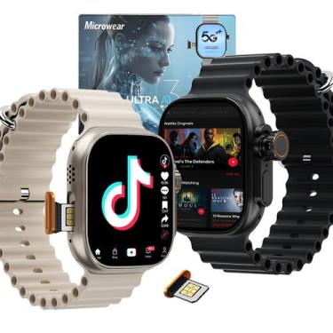 Imagem de Smartwatch Microwear Ai3 Pro 5G 16GB, Câmera Integrada, Android com Pl