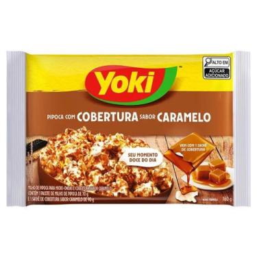 Imagem de Milho de Pipoca para Micro-Ondas com Cobertura Sabor Caramelo Yoki 130
