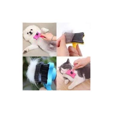Imagem de Rasqueadeira Pente Massageadora Desembaraçar Higiene Pet Cães Gatos Es