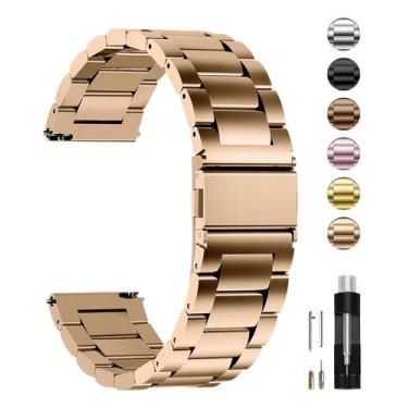 Imagem de Pulseira de relógio Fullmosa em aço inoxidável de 20 mm para Samsung G