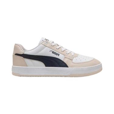 Imagem de Tênis Puma Caven 2.0 BDP Masculino, Branco, Marinho, 37