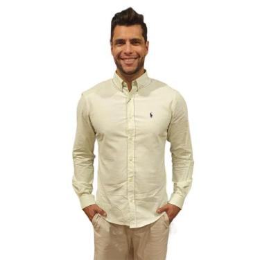 Imagem de Camisa social Tamanho G kaki - Crocker jeans