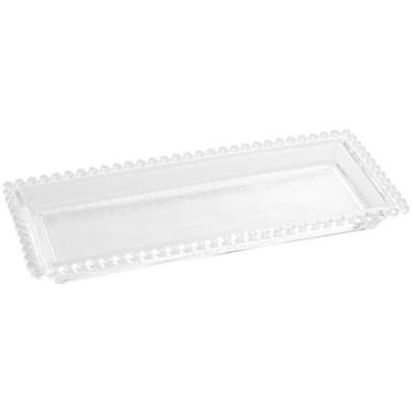 Imagem de Travessa Cristal Pearl Rojemac, Transparente, Retangular, 1
