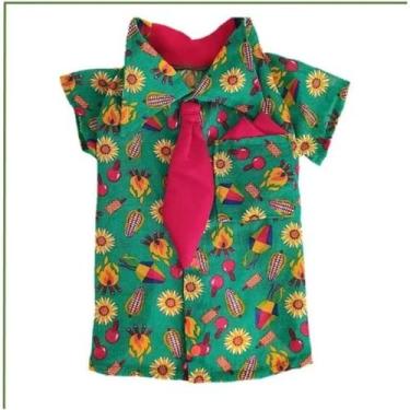 Imagem de Roupa Pet Macho Festa Junina Camisa Quadrilha para Cachorro Look Caipi