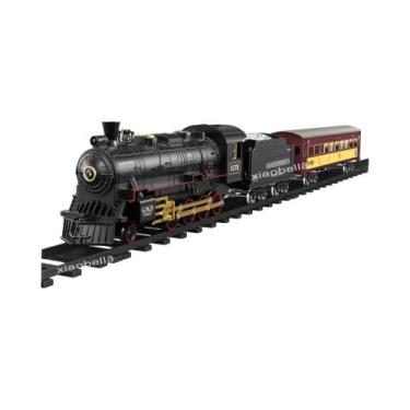 Imagem de Trem Elétrico RC Para Crianças Com Controle Remoto, Simulação De Fumaç