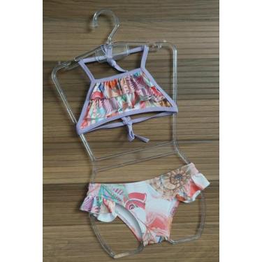 Imagem de Biquíni Maiô Infantil de Menina Moda Verão Praia Piscina Diversas Core