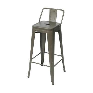 Imagem de Banqueta Tolix Com Encosto Baixo - Bronze - ORDESIGN