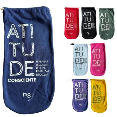Imagem de Eco Saquinho Multiuso 13x32cm Molib Organizador Viagem Etc Cor:Azul ma