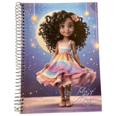 Imagem de Kit 2 Cadernos Tales Of Magic Princesas C/ADESIVOS 1Matéria 96Folhas E