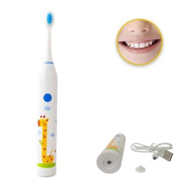 Imagem de Escova de Dente Eletrica Recarregavel 6 Velocidades Limpeza Gengiva Or