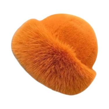 Imagem de Chapéu De Inverno De Pelúcia Grossa, Cor Sólida, Acessório De Moda, Bo
