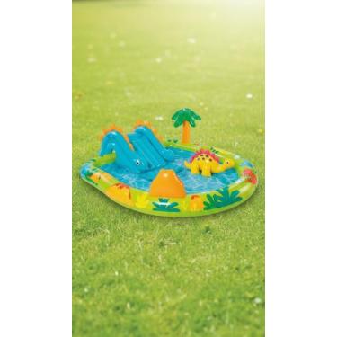 Imagem de Piscina Inflável Infantil Playground Dinossauro 143L - Congratulations