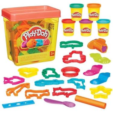 Imagem de Massinha Play Doh Caixa com formas e potes Hasbro B1157
