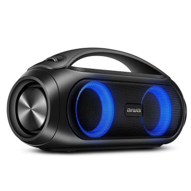 Imagem de Boombox Aiwa AWS-BBS-02 50W Bluetooth Bivolt Portátil com Alça para Transporte Preto