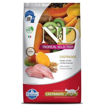 Imagem de Ração Seca N&D Tropical Selection Feline Castrado Frango 7Kg