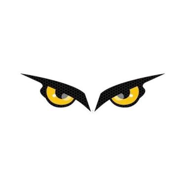Imagem de Adesivos Refletivos Olhos De Demônio Para Motocicleta: Segurança Notur